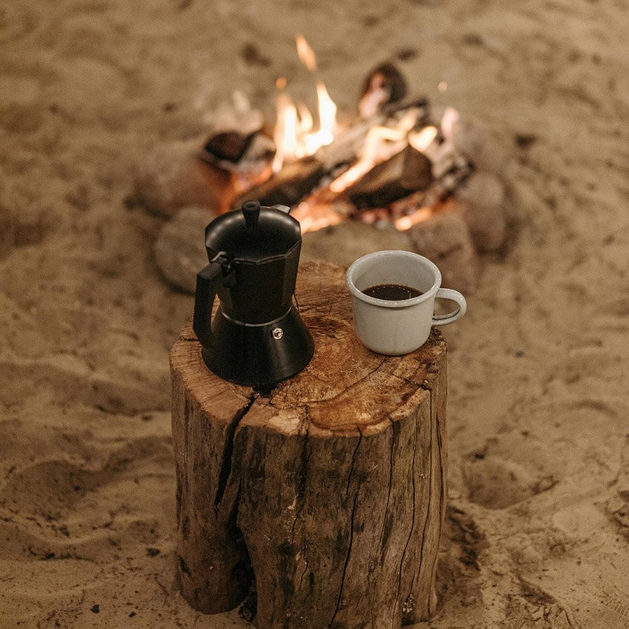 Beach camping
