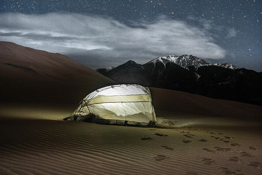 Tent in the desert
