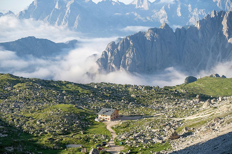 Dolomites rifugio