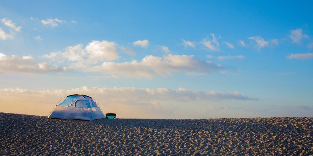 Camping on Doheny State Beach