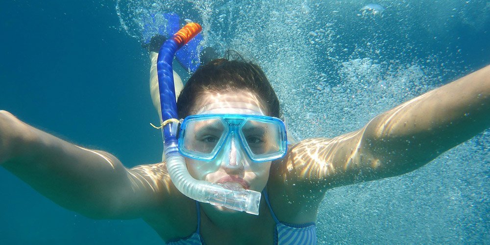 person snorkeling