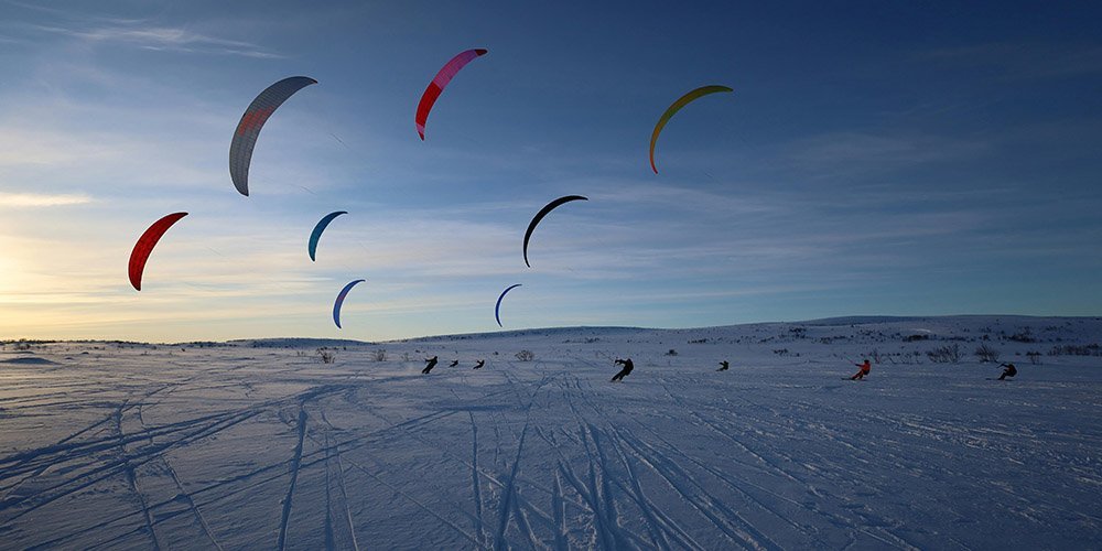 Snowkiting in Ontario