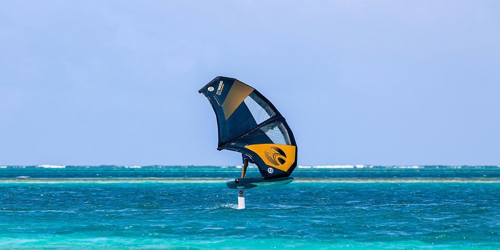 Wing foil surfing